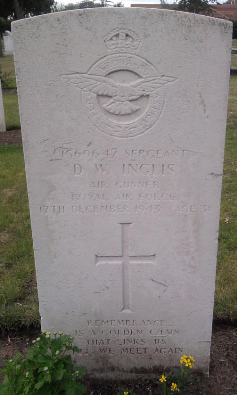 Sgt David Wilson Inglis<br/><br /><br />died December 17th, 1943
